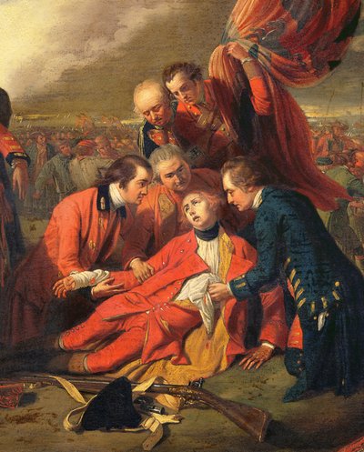 Der Tod von General Wolfe (Detail) von Benjamin West